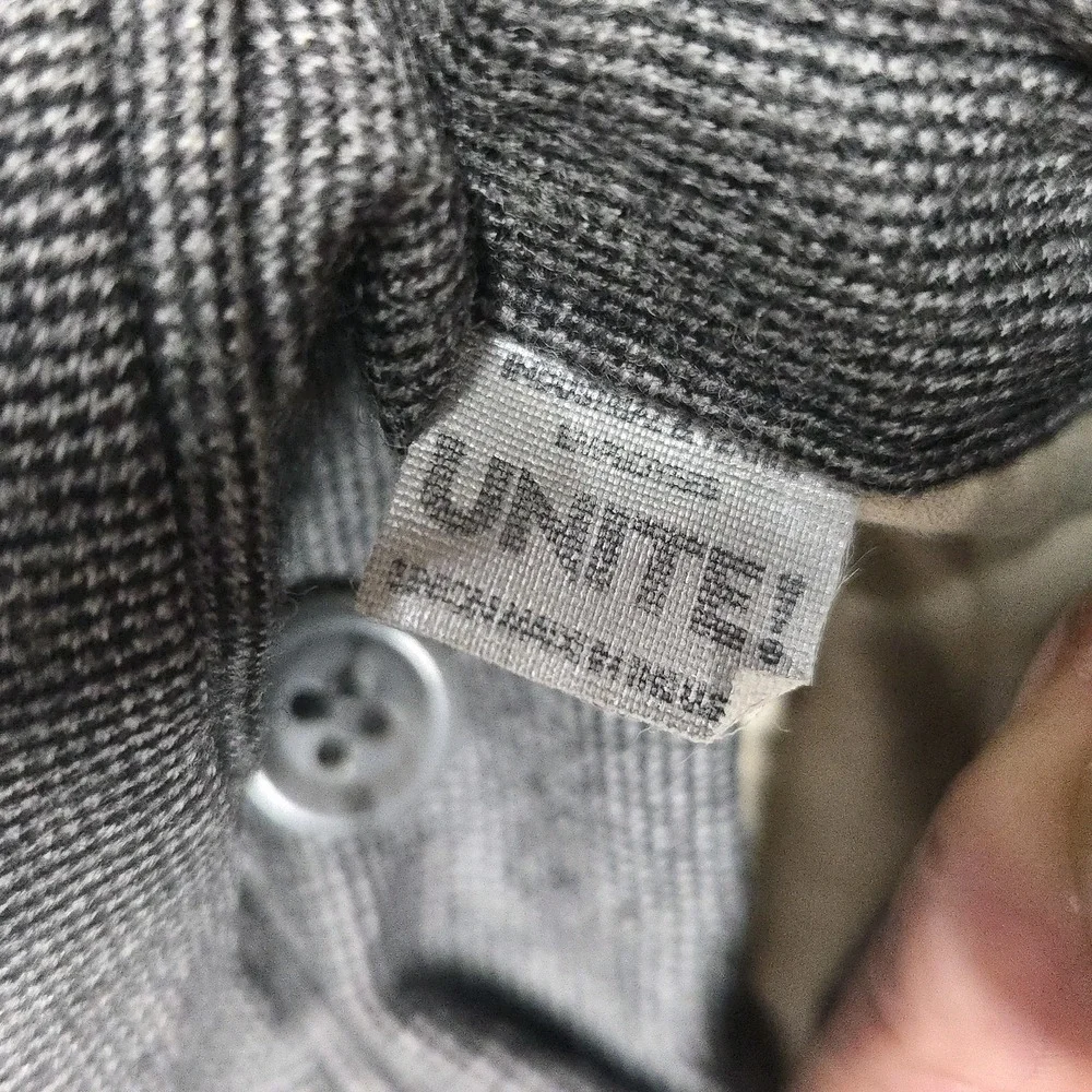 Burberry London Mens Dress Pants 42 Reg Grey‎ Check Pleated Wool Trousers